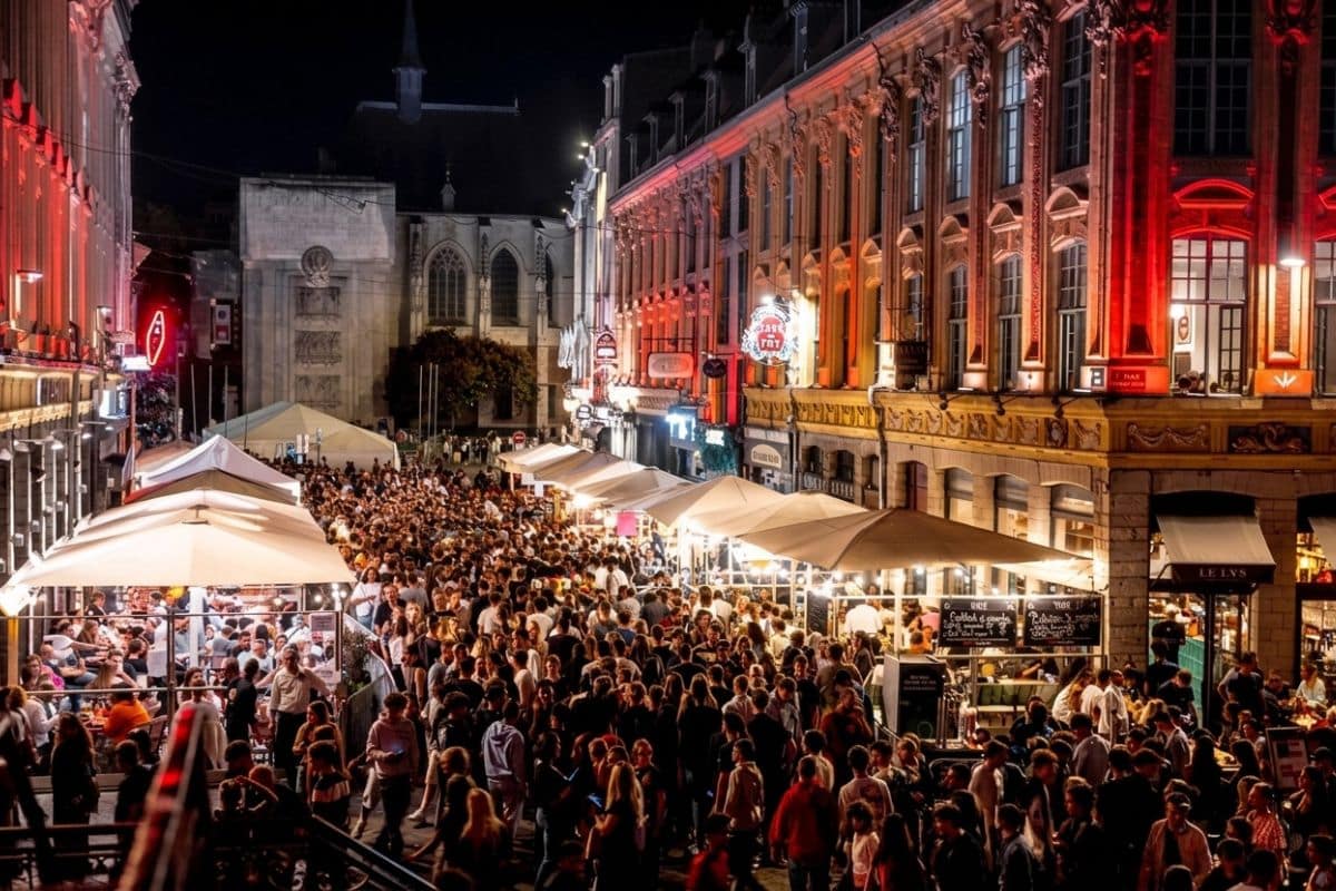 La Braderie de Lille le soir © Ville de Lille - Lille Zigzag