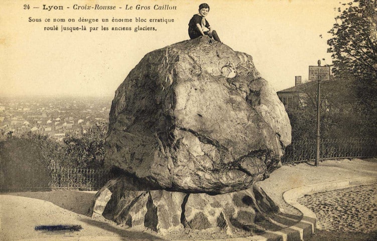 Carte postale archive Gros Caillou Croix-Rousse