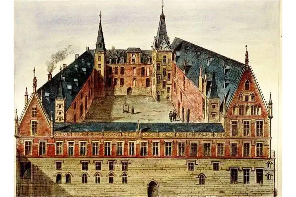 Le palais de Rihour vers 1660 © BM Lille - Lille Zigzag