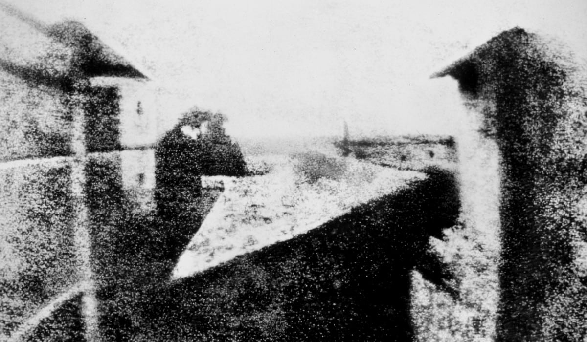 Point de vue du Gras. Prise de vue depuis la fenêtre de la maison de Nicéphore Niépce