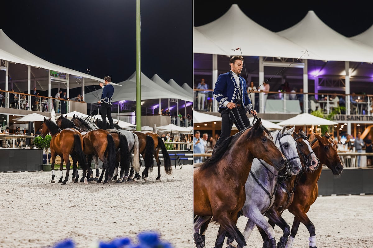 Spectacle équestre au Polo Club Saint-Tropez - Haras de Gassin pendant la Longines League of Nations