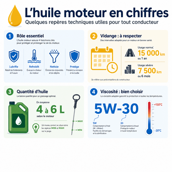 Huile moteur schéma