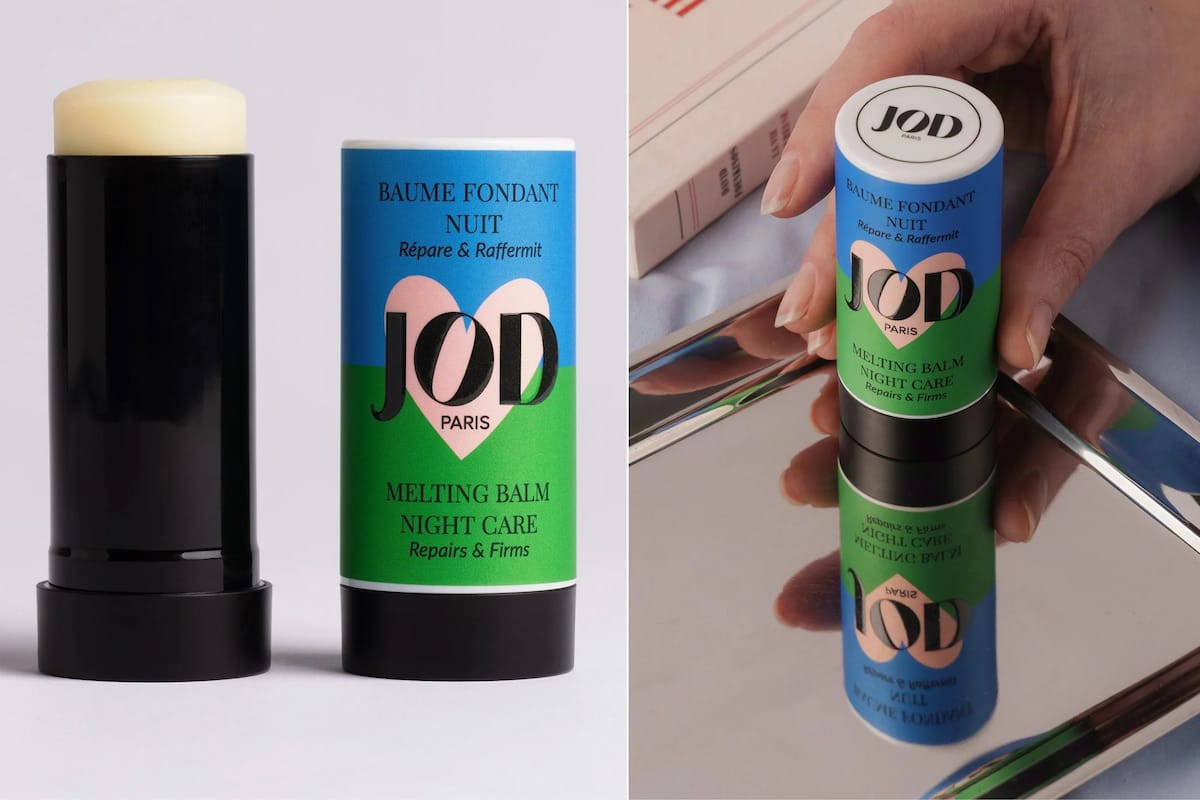 Baume Fondant Nuit JOD en format stick, ouvert et présenté dans son étui