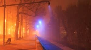 Lyon sous la brume