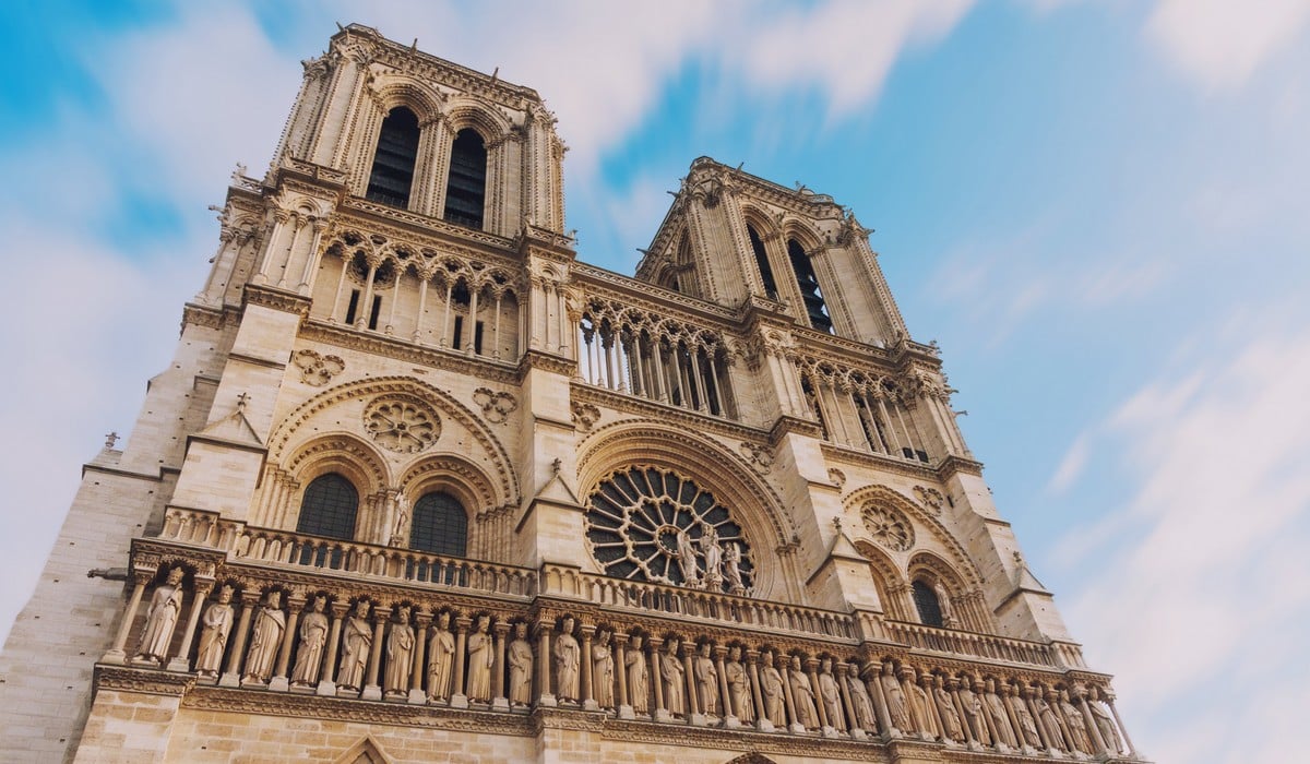 Notre-Dame de Paris contre plongée 