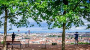 Vue du Jardin Des Curiosités Lyon